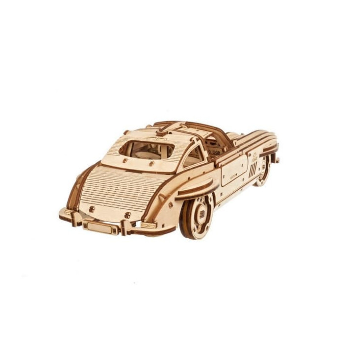 Ugears 3D dřevěné mechanické puzzle Auto Winged Sports Coupe