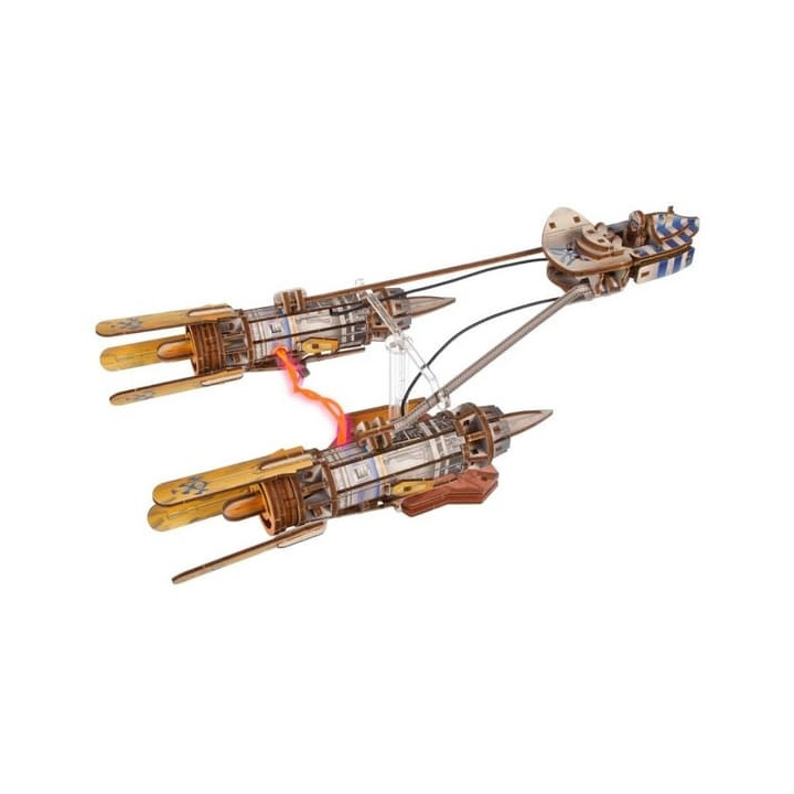 Ugears 3D dřevěná mechanická skládačka Star Wars Závodní kluzák Anakin Skywalker