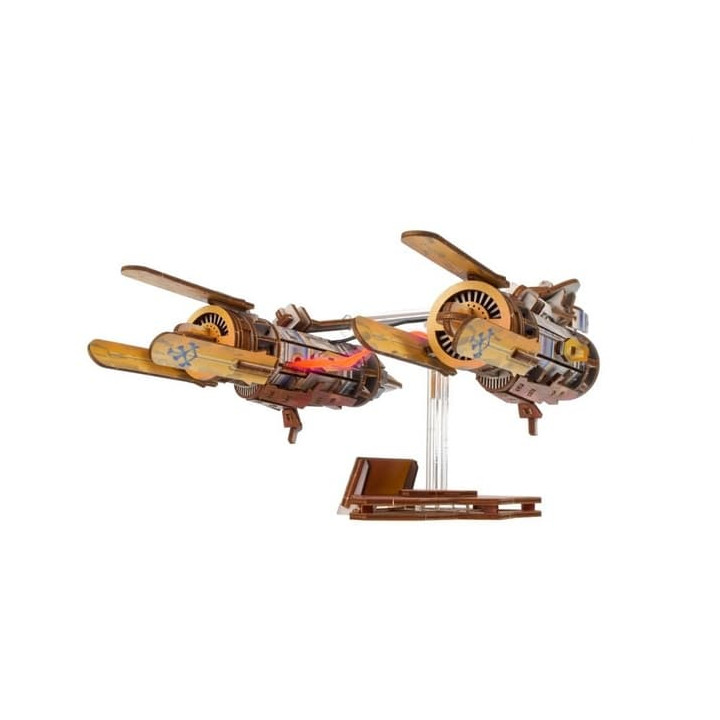 Ugears 3D dřevěná mechanická skládačka Star Wars Závodní kluzák Anakin Skywalker