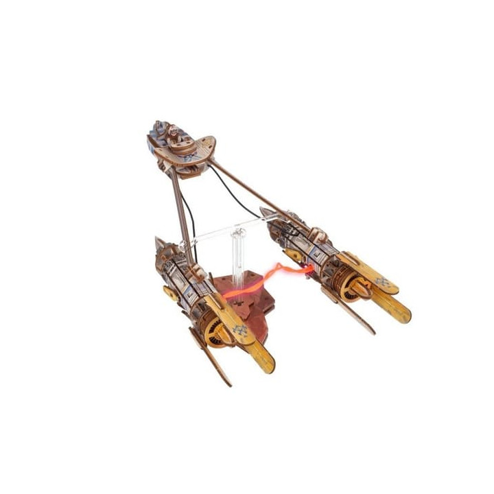 Ugears 3D dřevěná mechanická skládačka Star Wars Závodní kluzák Anakin Skywalker