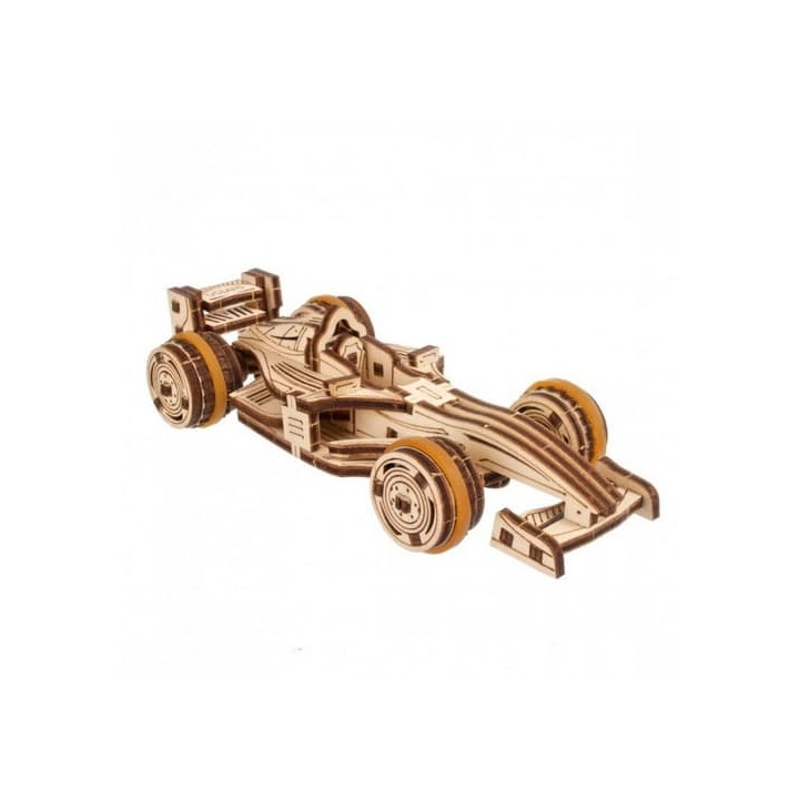 Ugears 3D dřevěné mechanické puzzle Compact Racer