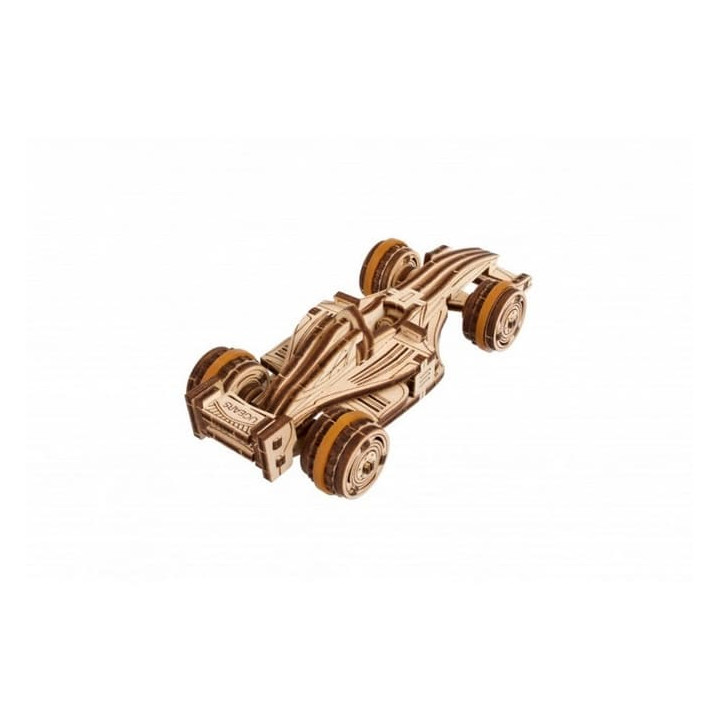 Ugears 3D dřevěné mechanické puzzle Compact Racer