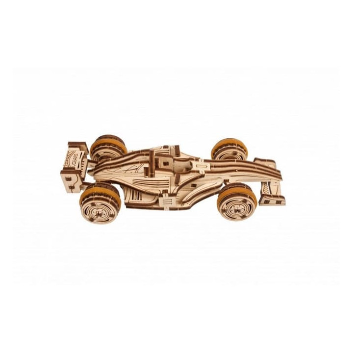 Ugears 3D dřevěné mechanické puzzle Compact Racer
