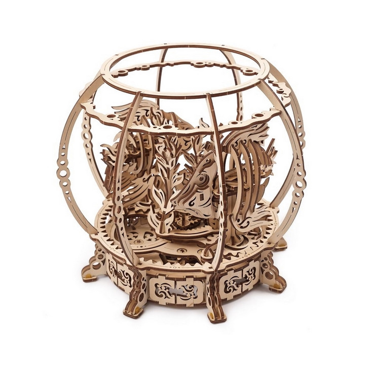 Ugears 3D dřevěné mechanické puzzle Mechanické akvárium
