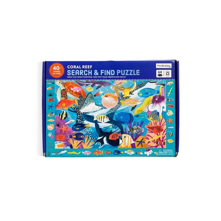 Mudpuppy Puzzle Korálový útes 64 dílků