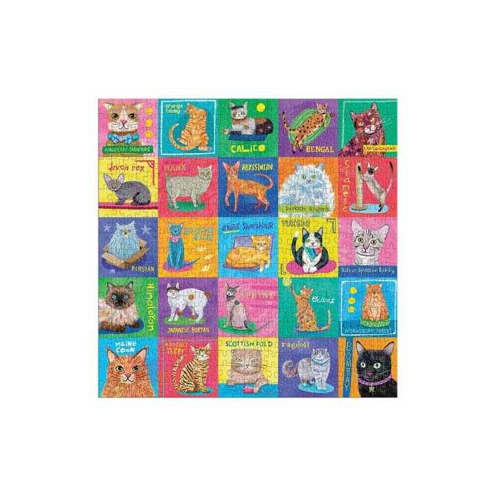 Mudpuppy Puzzle Portréty koček 500 dílků