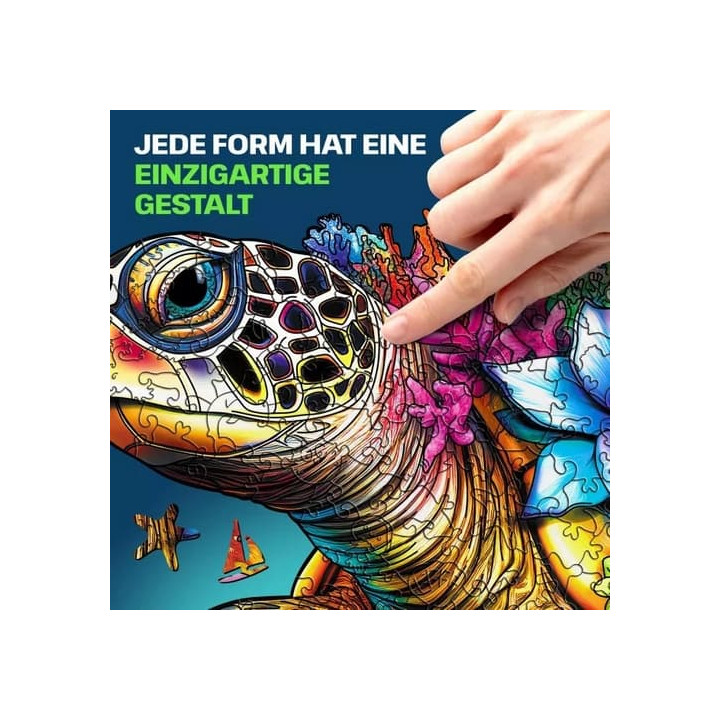 EscapeWelt Dřevěné puzzle Želva 500 dílků