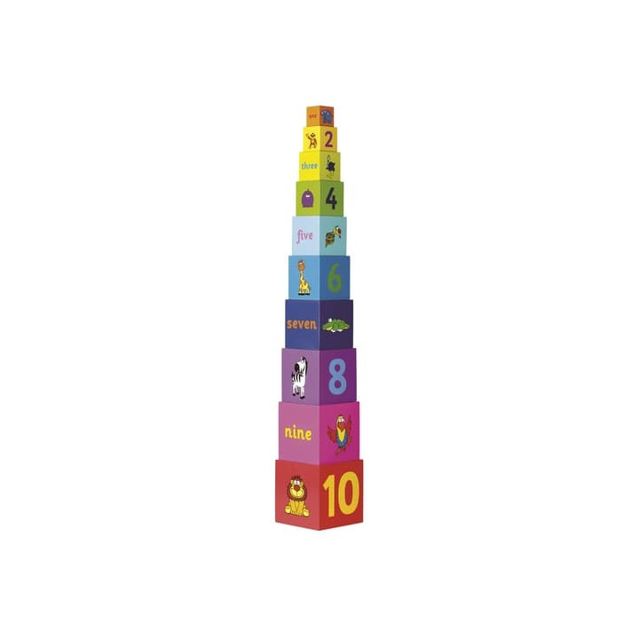 Tidlo Věž ze skládacích kostek Rainbow