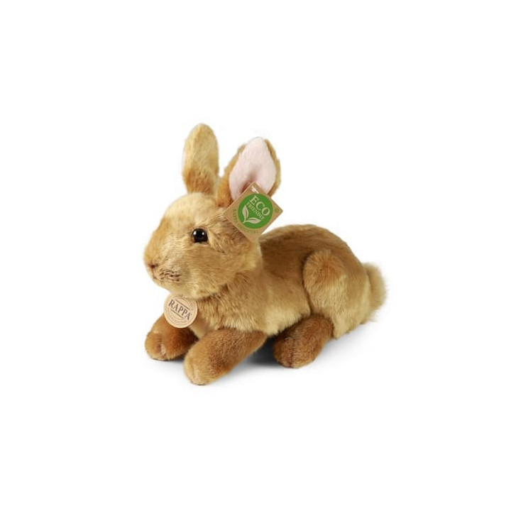 Rappa Plyšový králík hnědý ležící 23 cm ECO-FRIENDLY
