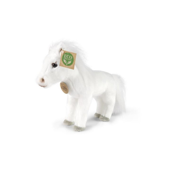 Rappa Plyšový kůň bílý 24 cm ECO-FRIENDLY