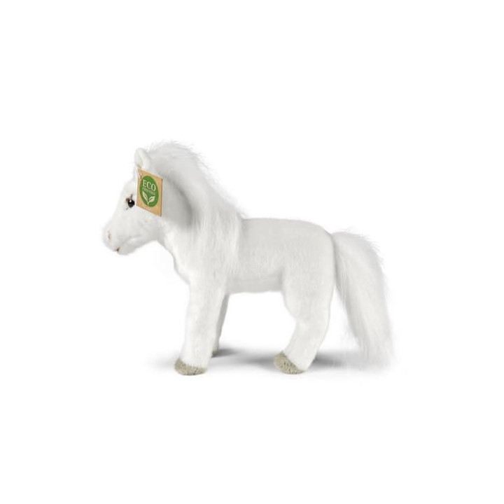 Rappa Plyšový kůň bílý 24 cm ECO-FRIENDLY