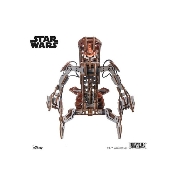 Ugears 3D dřevěná mechanická skládačka Star Wars Droideka