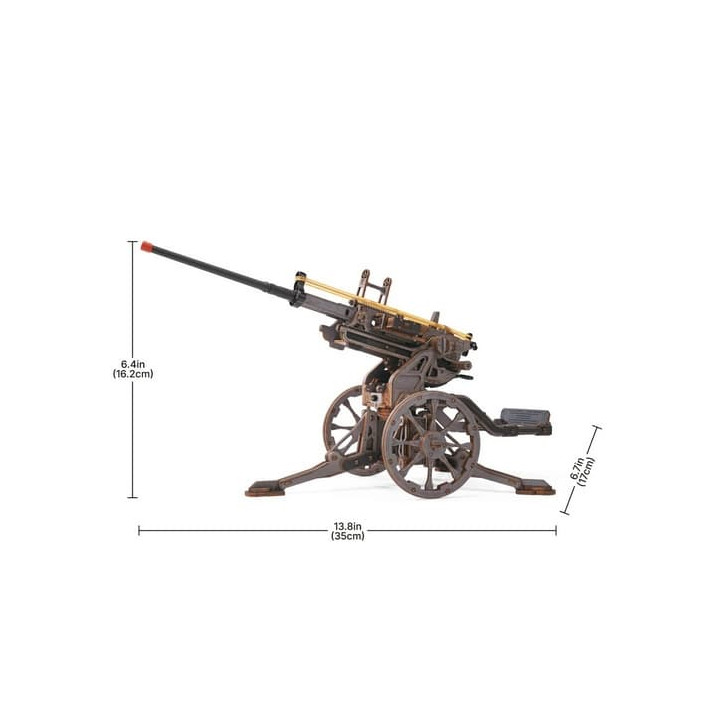 RoboTime 3D dřevěná mechanická skládačka Protiletadlové dělo