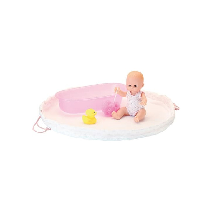 Petitcollin Koupací panenka 28 cm s koupací výbavičkou Petit Câlin