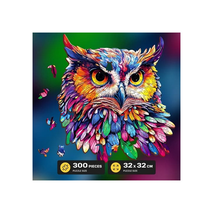 EscapeWelt Dřevěné puzzle Sovy 300 dílků