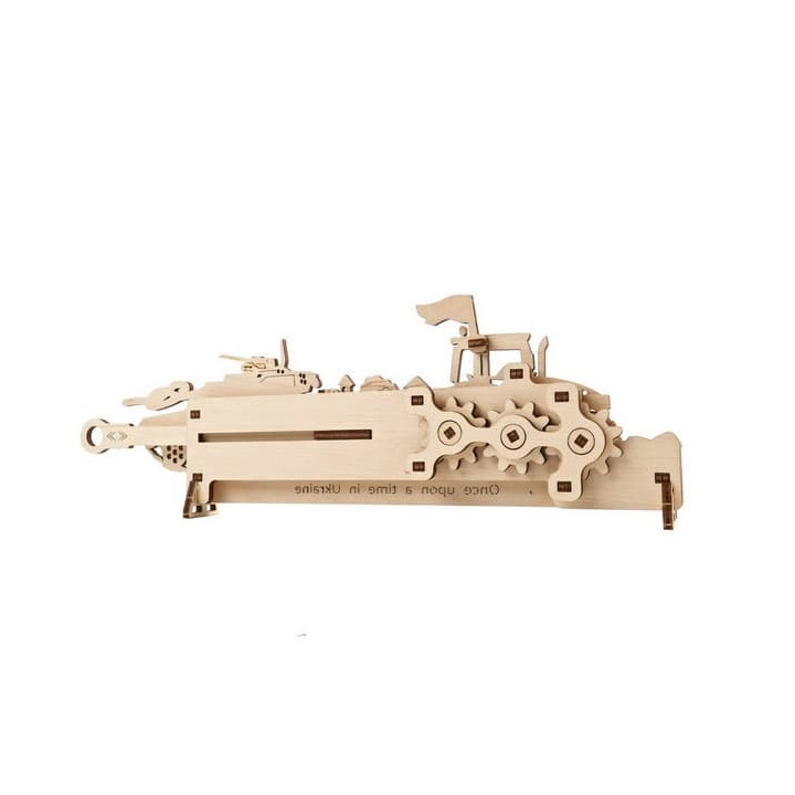 Ugears 3D dřevěné mechanické puzzle Brave UA Tractor