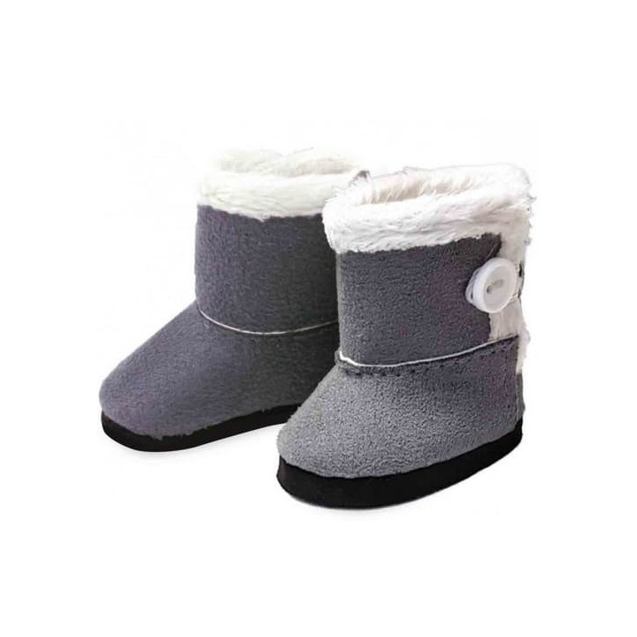 Petitcollin Zimní boty šedé (pro panenku 28 cm)