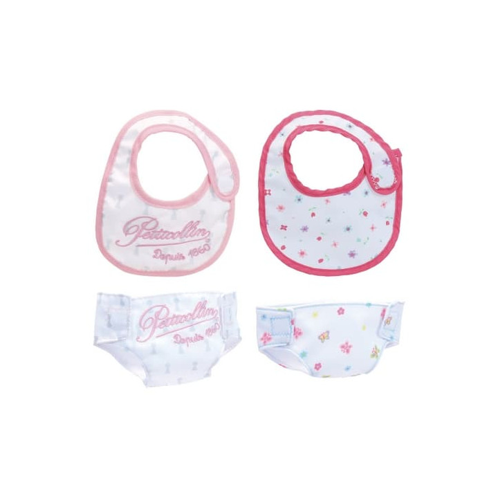 Petitcollin Sada bryndáčků a plenek (pro panenku 36-40 cm)