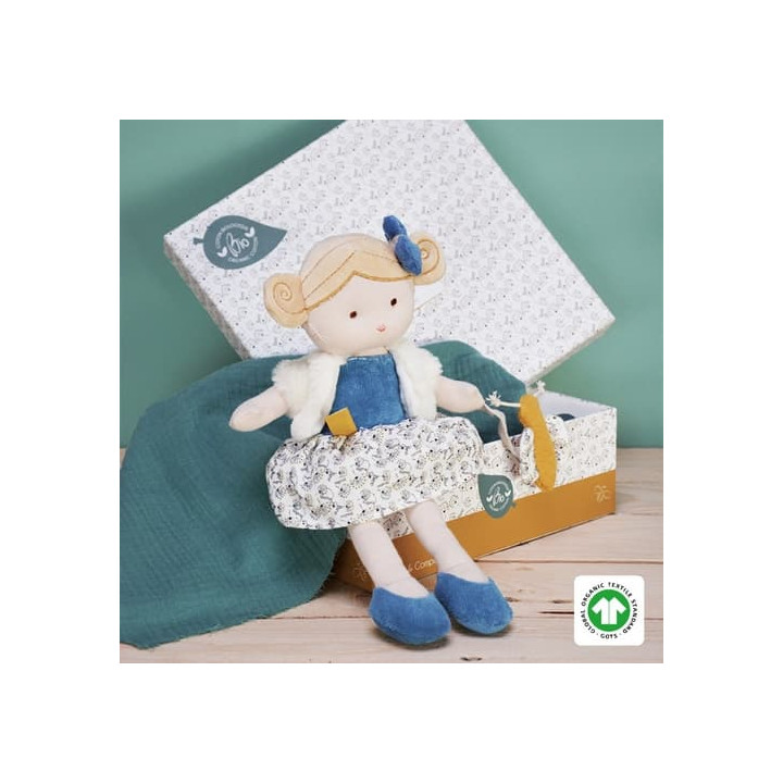 Doudou Jolijou Panenka Pollen a včelka 25 cm