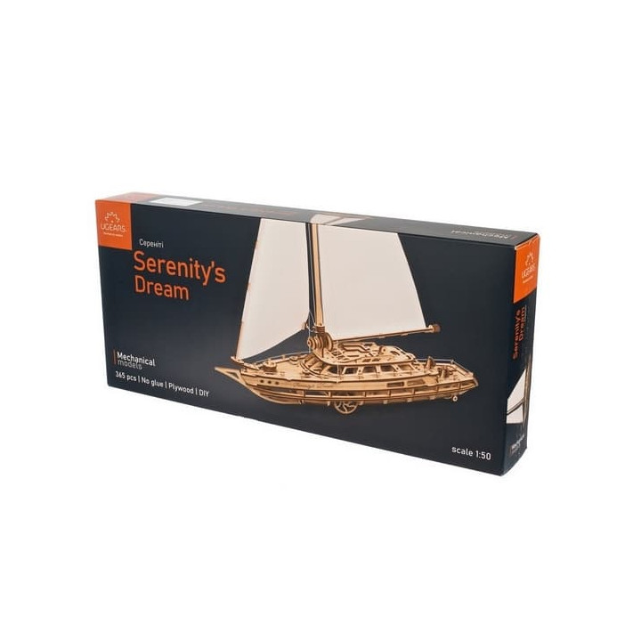 Ugears 3D Dřevěné mechanické puzzle Jachta The Ocean Beauty