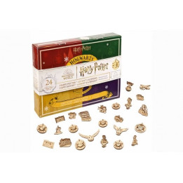 Ugears 3D dřevěné mechanické puzzle Harry Potter - Adventní kalendář