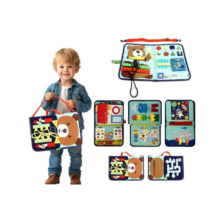 2Kids Toys Senzorická busy kniha Medvídek