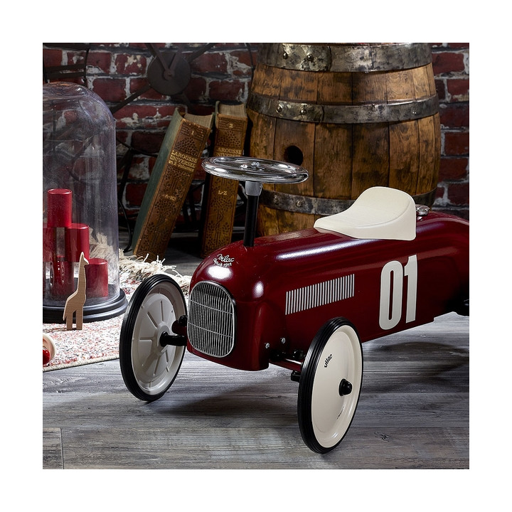 Vilac Vintage kovové odrážedlo bordo