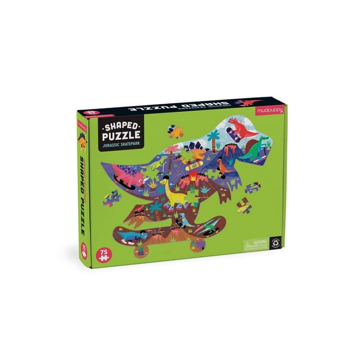 Mudpuppy Puzzle Jurský skatepark 75 dílů