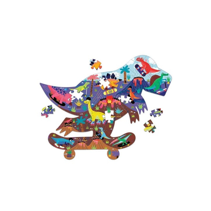 Mudpuppy Puzzle Jurský skatepark 75 dílů