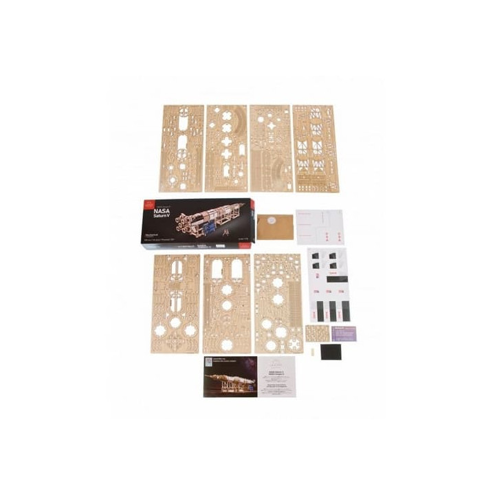 Ugears 3D dřevěné mechanické puzzle NASA, Saturn V