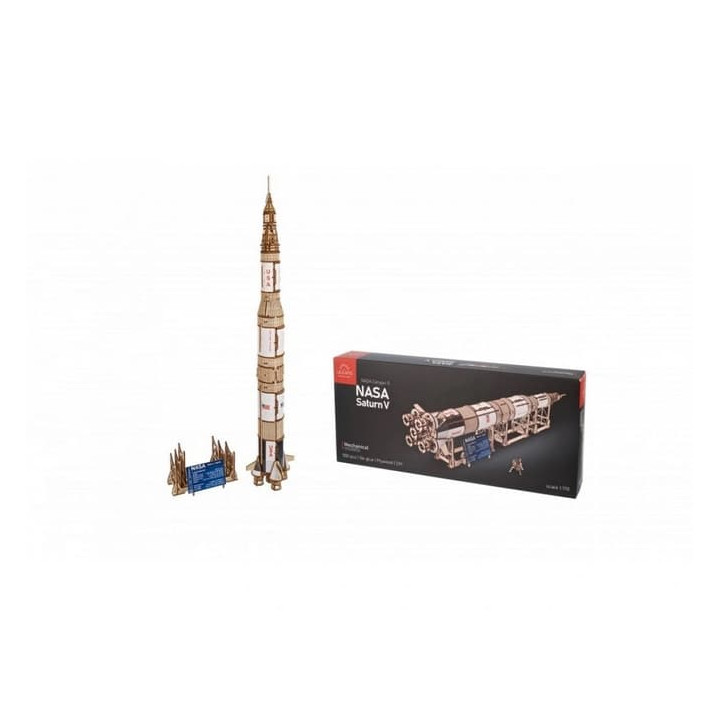 Ugears 3D dřevěné mechanické puzzle NASA, Saturn V