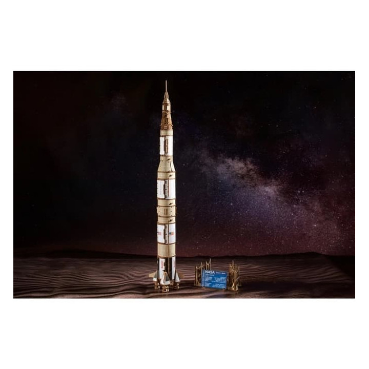 Ugears 3D dřevěné mechanické puzzle NASA, Saturn V