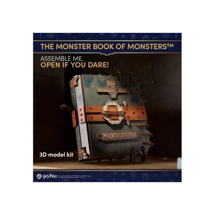 Ugears 3D dřevěná mechanická skládačka Harry Potter The Monster Book of Monsters