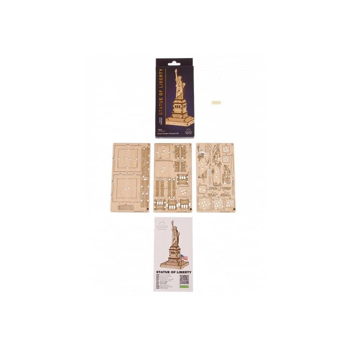 Ugears 3D dřevěné mechanické puzzle Socha Svobody