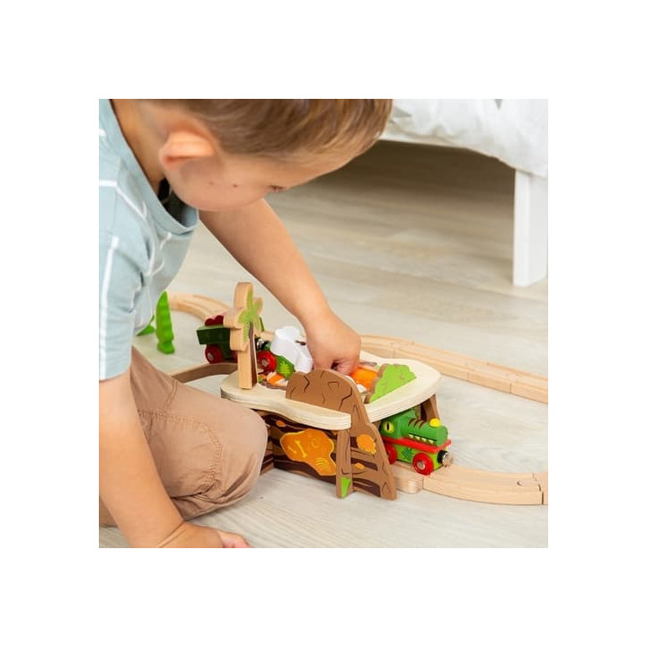 Bigjigs Rail Tunel lávová jáma