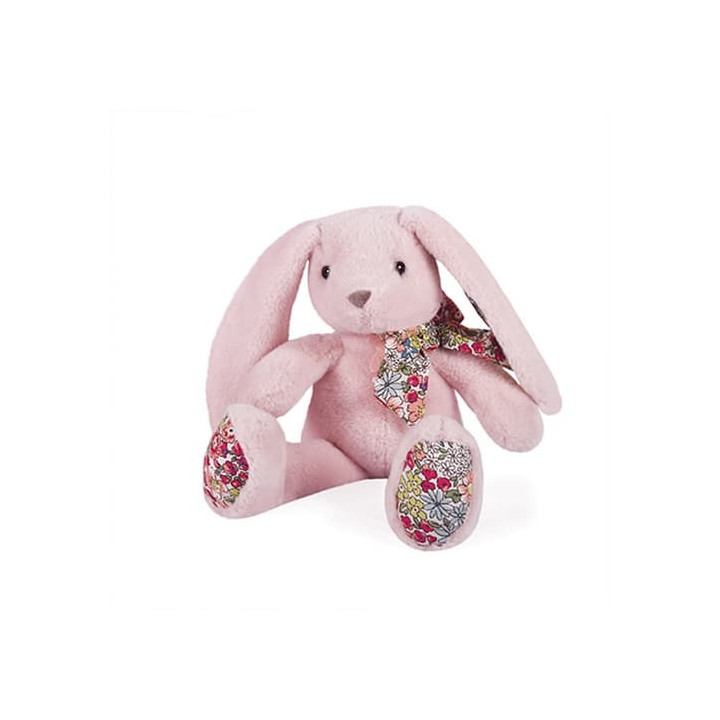 Doudou Histoire d´Ours Plyšový kamarád růžový králíček 25 cm