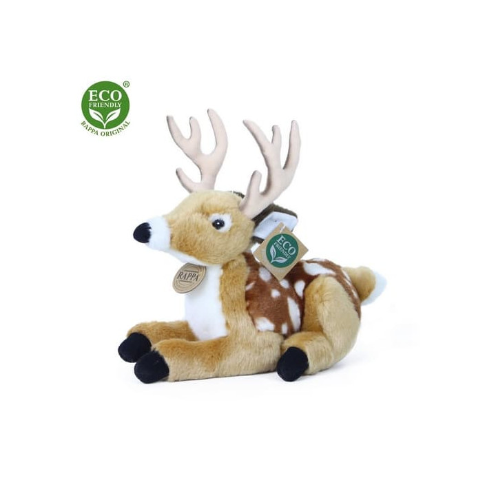 Rappa Plyšový jelen/koloušek ležící 21 cm ECO-FRIENDLY