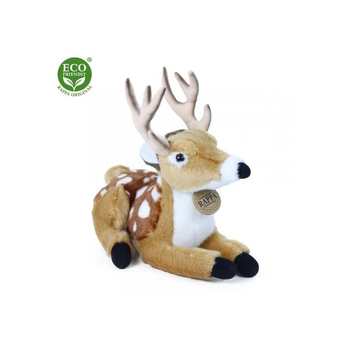 Rappa Plyšový jelen/koloušek ležící 21 cm ECO-FRIENDLY