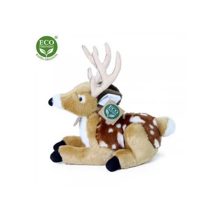 Rappa Plyšový jelen/koloušek ležící 21 cm ECO-FRIENDLY