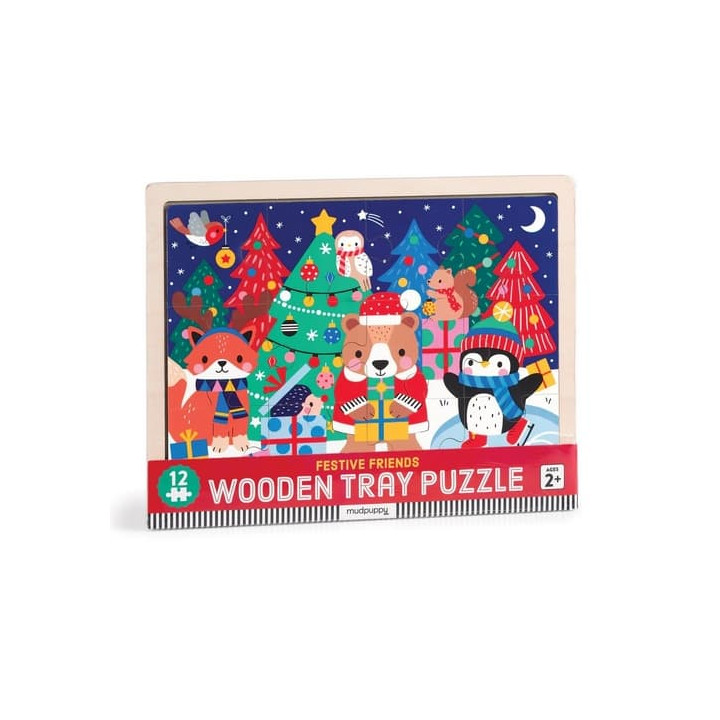 Mudpuppy Puzzle Vánoce 12 dílků