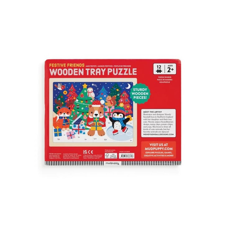Mudpuppy Puzzle Vánoce 12 dílků