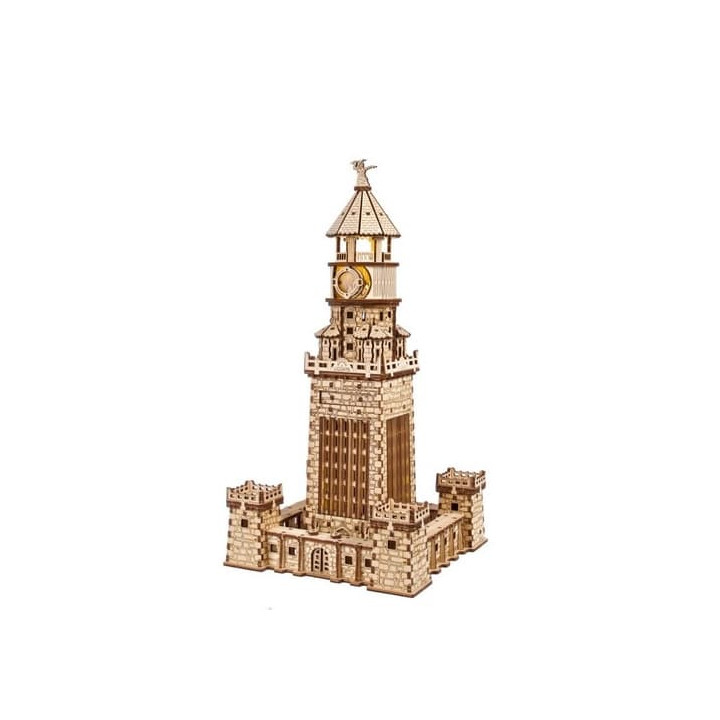Ugears 3D dřevěné mechanické puzzle Alexandrijský maják