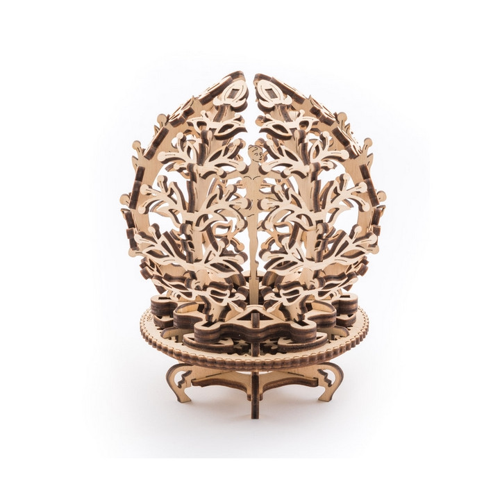 Ugears 3D dřevěné mechanické puzzle Květina