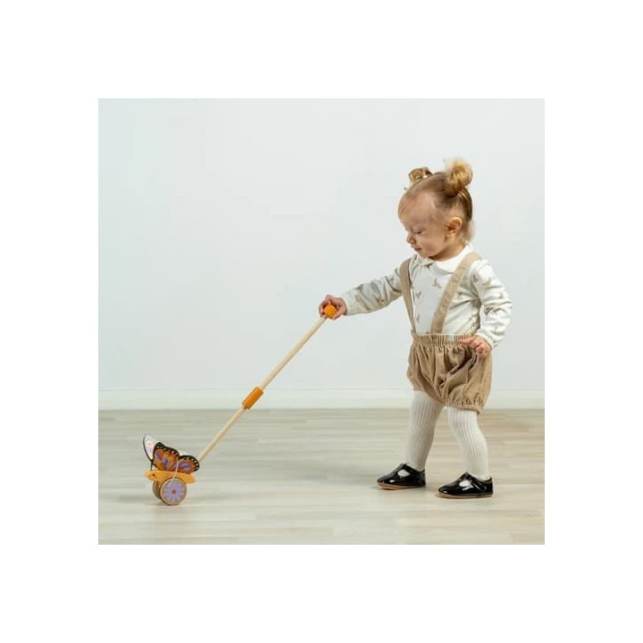 Bigjigs Toys Dřevěný jezdík Motýlek