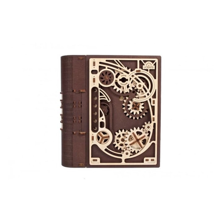 Ugears 3D dřevěné mechanické puzzle Kniha tajemství