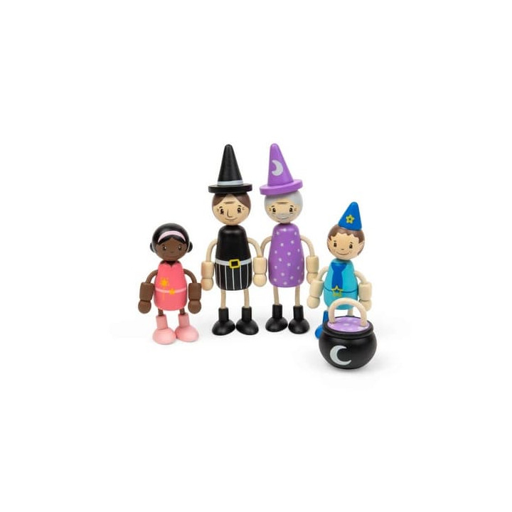 Bigjigs Toys Sada panenek do domečku Pohádkové bytosti
