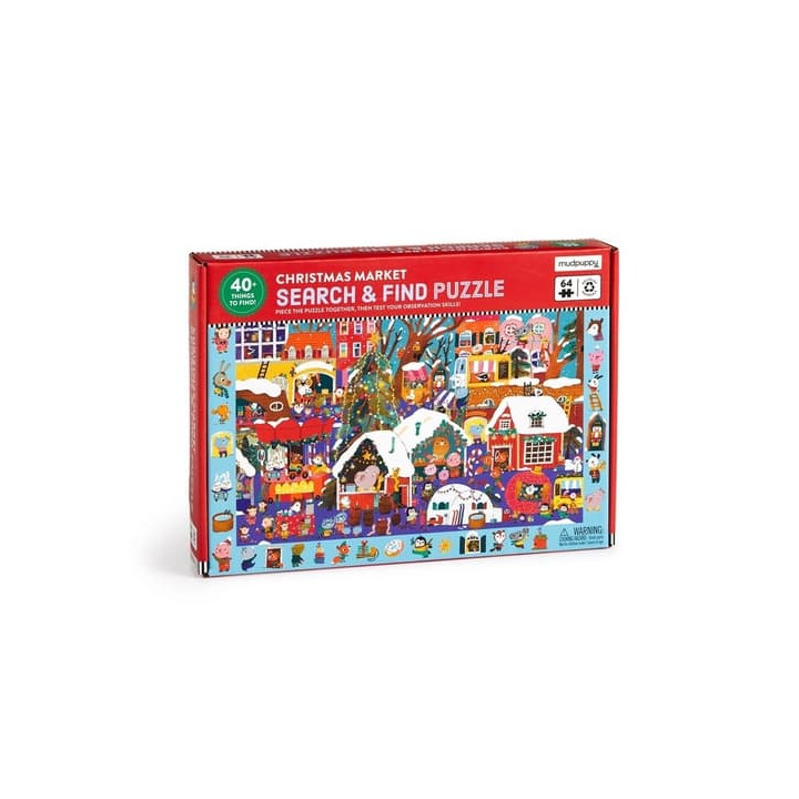 Mudpuppy Puzzle Hledej a najdi Vánoční trh