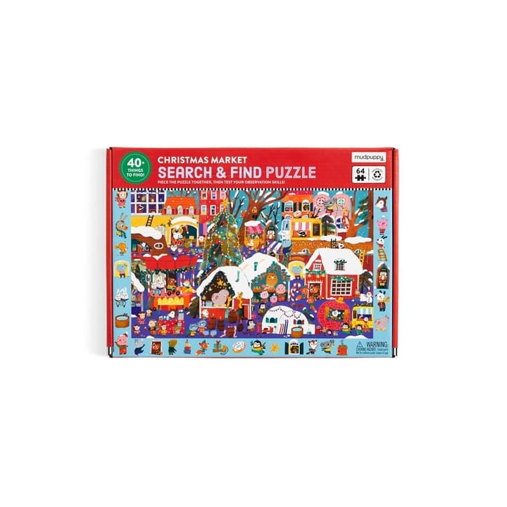 Mudpuppy Puzzle Hledej a najdi Vánoční trh