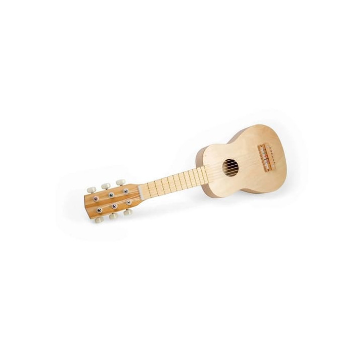 Bigjigs Toys Dřevěná kytara přírodní