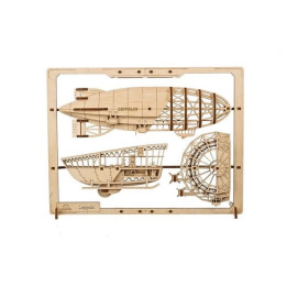Ugears 2,5D dřevěné mechanické puzzle Vzducholoď Zeppelin